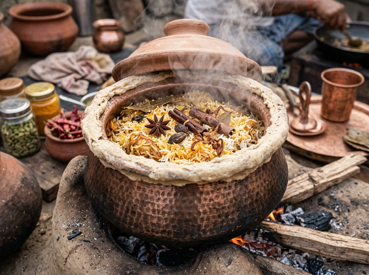 Traditional Dum Chicken Biryani